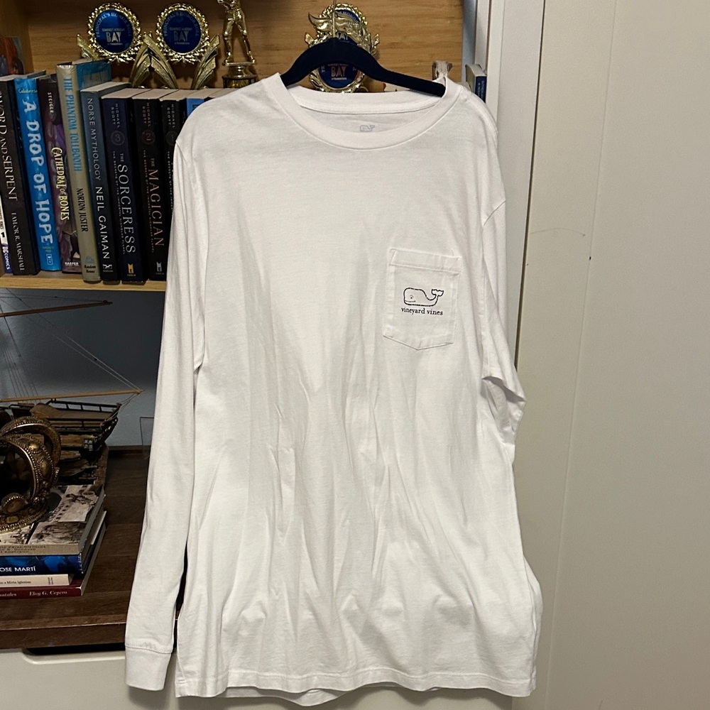 Vineyard vines Men's White Long Sleeve Shirt